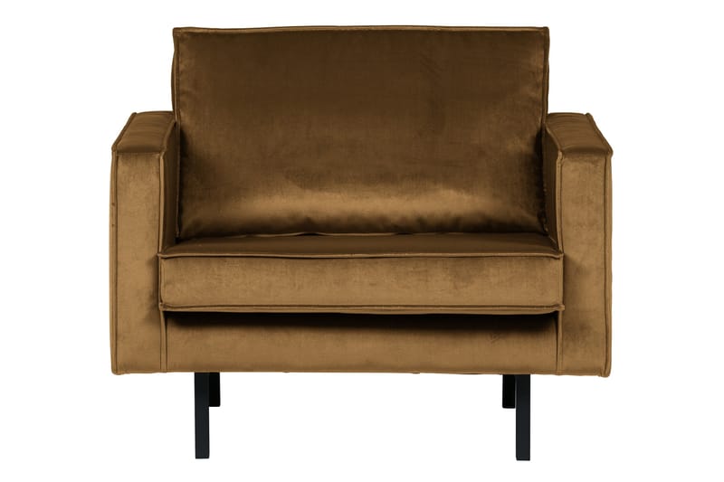 Lissbon Sammetsfåtölj - Honungsgul - Möbler - Stolar & fåtöljer - Fåtölj