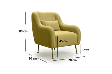 Longbush Fåtölj - Gul - Möbler - Stolar & fåtöljer - Fåtölj