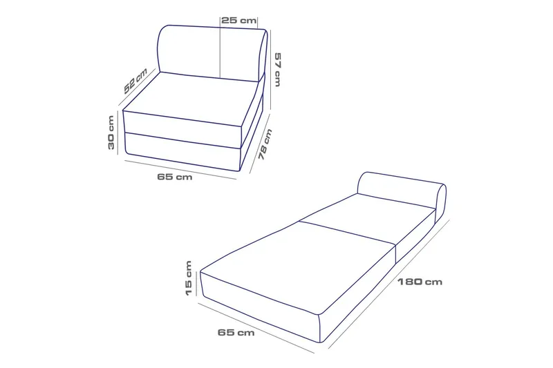 Magaria Bäddfåtölj - Beige - Möbler - Stolar & fåtöljer - Fåtölj - Bäddfåtölj