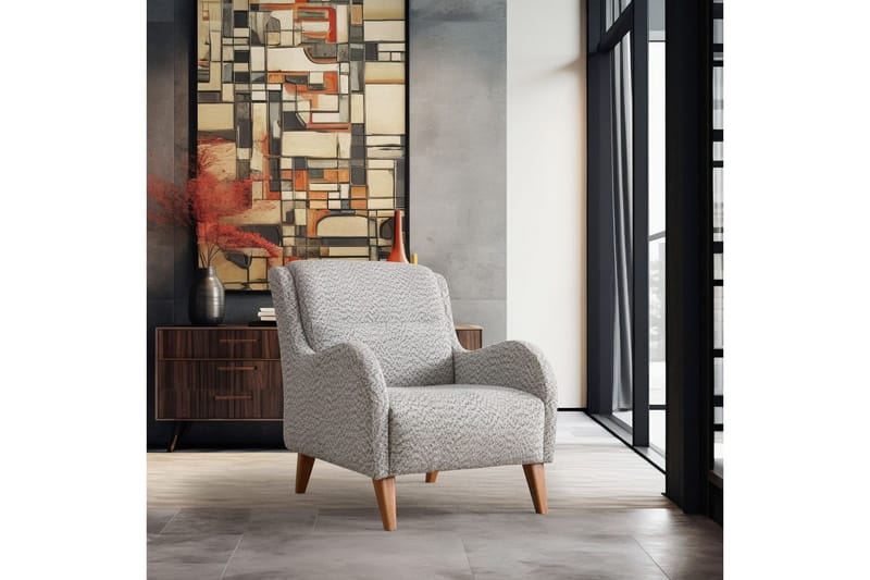 Mami Öronlappsfåtölj - Cream/Blå - Möbler - Stolar & fåtöljer - Fåtölj - Öronlappsfåtölj