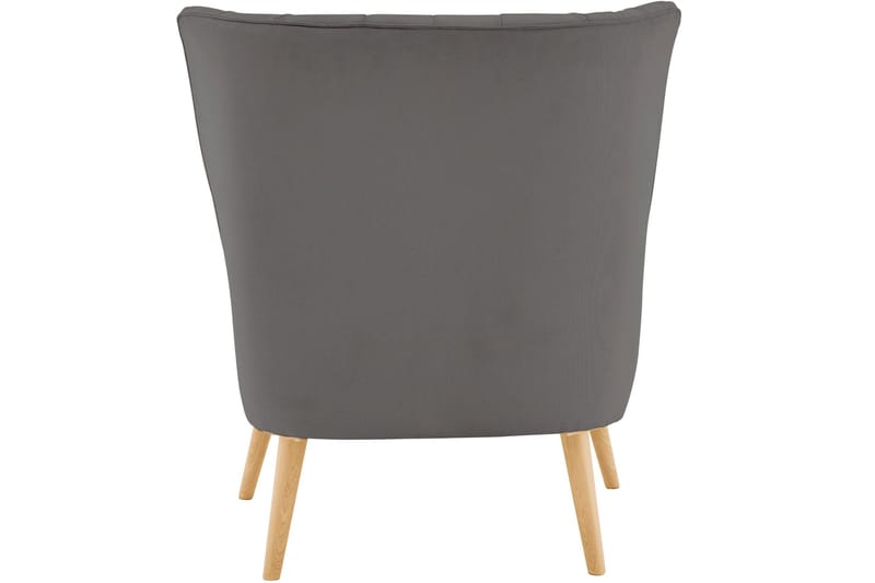 Marilee Loungefåtölj med Fotpall - Tyg/Antracit - Möbler - Stolar & fåtöljer - Fåtölj