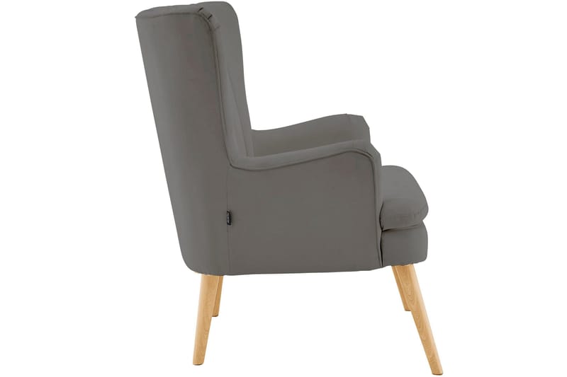 Marilee Loungefåtölj med Fotpall - Tyg/Antracit - Möbler - Stolar & fåtöljer - Fåtölj