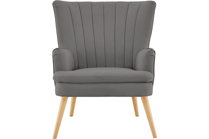 Marilee Loungefåtölj med Fotpall - Tyg/Antracit - Möbler - Stolar & fåtöljer - Fåtölj