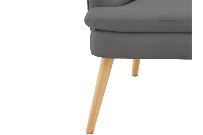 Marilee Loungefåtölj med Fotpall - Tyg/Antracit - Möbler - Stolar & fåtöljer - Fåtölj