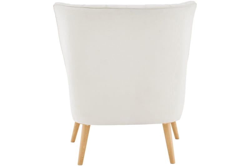 Marilee Loungefåtölj med Fotpall - Tyg/Krämvit - Möbler - Stolar & fåtöljer - Fåtölj