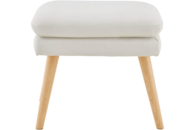 Marilee Loungefåtölj med Fotpall - Tyg/Krämvit - Möbler - Stolar & fåtöljer - Fåtölj