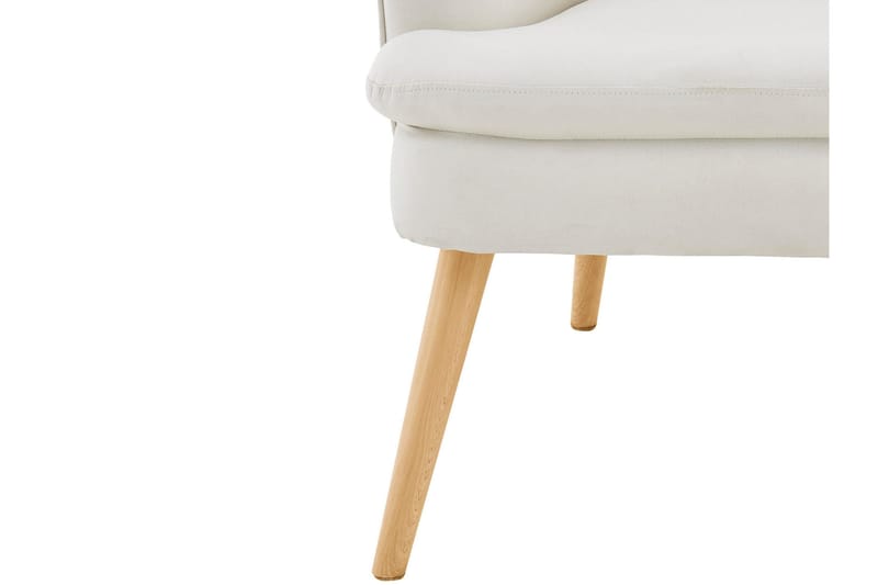 Marilee Loungefåtölj med Fotpall - Tyg/Krämvit - Möbler - Stolar & fåtöljer - Fåtölj