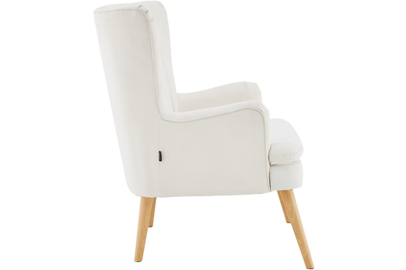 Marilee Loungefåtölj med Fotpall - Tyg/Krämvit - Möbler - Stolar & fåtöljer - Fåtölj