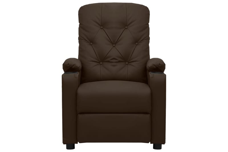 Massagefåtölj brun konstläder - Brun - Möbler - Stolar & fåtöljer - Fåtölj - Massagestol & massagefåtölj