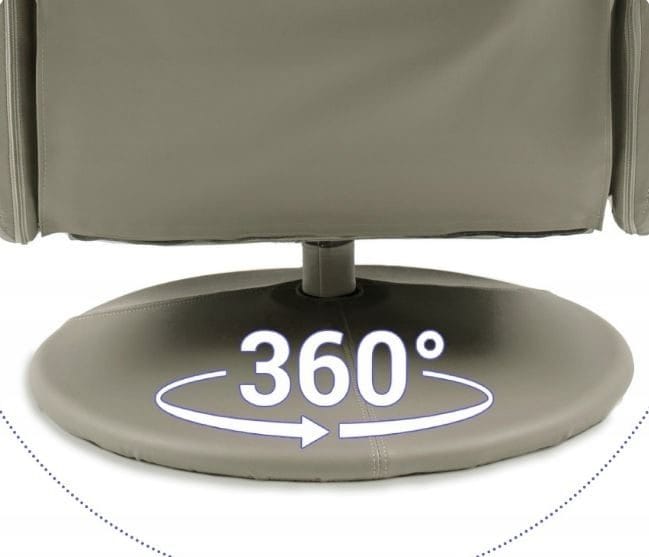 Massagefåtölj i beige PVC med fjärrkontroll - Cappuccino - Möbler - Stolar & fåtöljer - Fåtölj - Massagestol & massagefåtölj