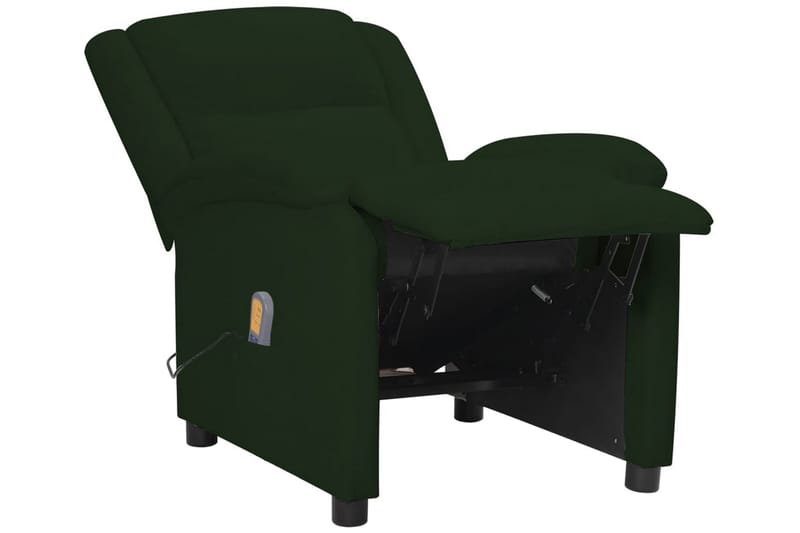 Massagefåtölj mörkgrön sammet - Mörkgrön - Möbler - Stolar & fåtöljer - Fåtölj - Massagestol & massagefåtölj