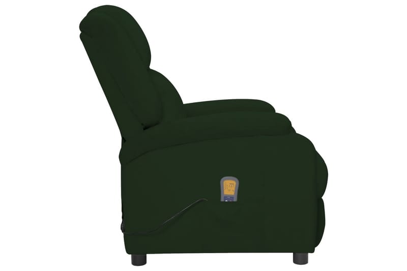 Massagefåtölj mörkgrön sammet - Mörkgrön - Möbler - Stolar & fåtöljer - Fåtölj - Massagestol & massagefåtölj