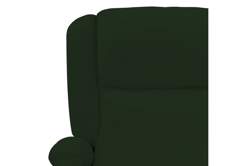 Massagefåtölj mörkgrön sammet - Mörkgrön - Möbler - Stolar & fåtöljer - Fåtölj - Massagestol & massagefåtölj