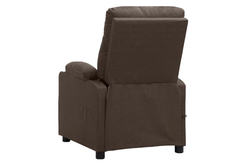 Massagefåtölj med uppresningshjälp brun tyg - Brun - Möbler - Stolar & fåtöljer - Fåtölj - Massagestol & massagefåtölj