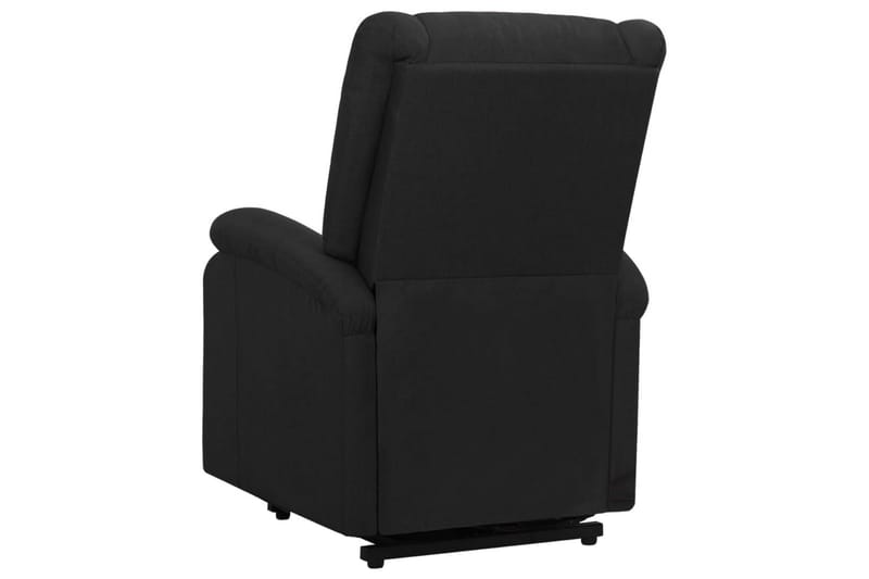 Massagefåtölj med uppresningshjälp svart tyg - Svart - Möbler - Stolar & fåtöljer - Fåtölj - Massagestol & massagefåtölj