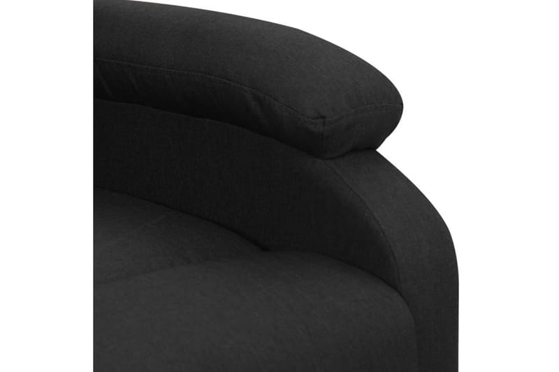 Massagefåtölj med uppresningshjälp svart tyg - Svart - Möbler - Stolar & fåtöljer - Fåtölj - Massagestol & massagefåtölj