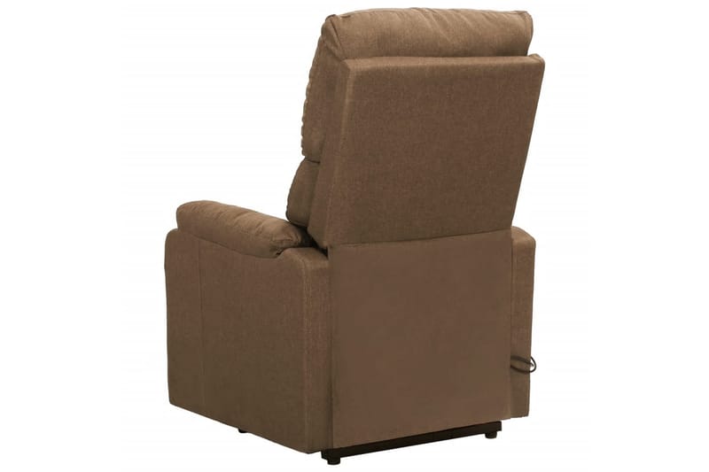 Massagefåtölj med uppresningshjälp taupe tyg - Brun - Möbler - Stolar & fåtöljer - Fåtölj - Massagestol & massagefåtölj