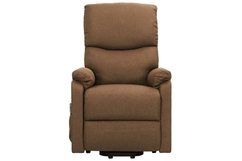 Massagefåtölj med uppresningshjälp taupe tyg - Brun - Möbler - Stolar & fåtöljer - Fåtölj - Massagestol & massagefåtölj
