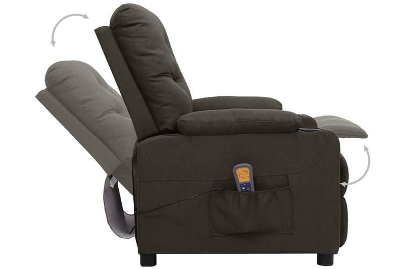 Massagefåtölj med uppresningshjälp taupe tyg - Taupe - Möbler - Stolar & fåtöljer - Fåtölj - Massagestol & massagefåtölj