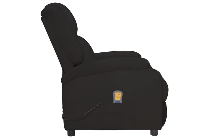 Massagefåtölj svart sammet - Svart - Möbler - Stolar & fåtöljer - Fåtölj - Massagestol & massagefåtölj