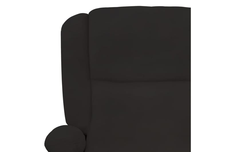 Massagefåtölj svart sammet - Svart - Möbler - Stolar & fåtöljer - Fåtölj - Massagestol & massagefåtölj