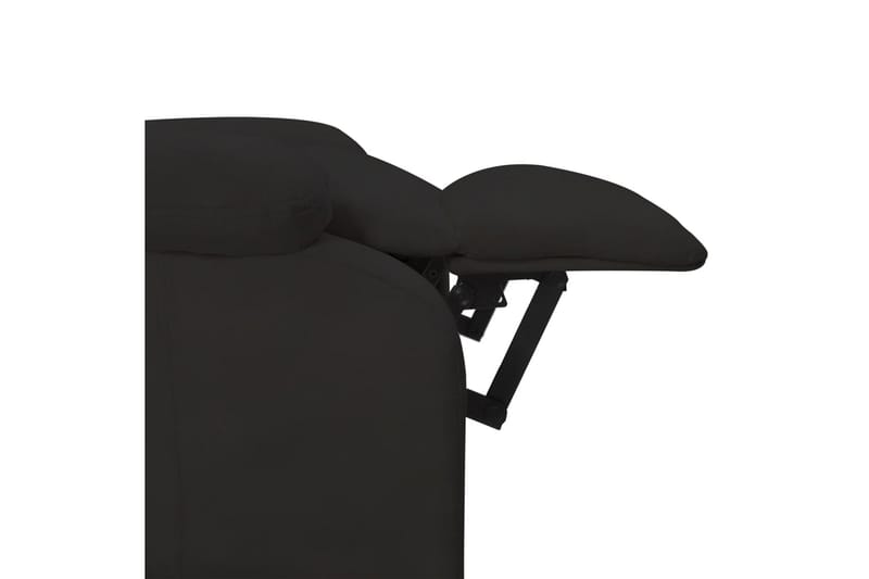Massagefåtölj svart sammet - Svart - Möbler - Stolar & fåtöljer - Fåtölj - Massagestol & massagefåtölj