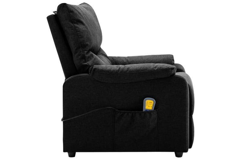 Massagefåtölj svart tyg - Svart - Möbler - Stolar & fåtöljer - Fåtölj - Massagestol & massagefåtölj