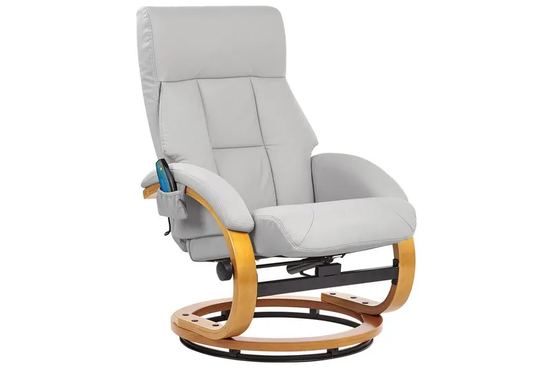 Massagestol Force - Grå, ljust trä - Möbler - Stolar & fåtöljer - Fåtölj - Massagestol & massagefåtölj