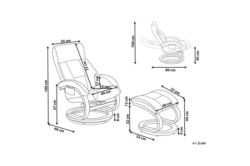Massagestol Force - Vit, ljust trä - Möbler - Stolar & fåtöljer - Fåtölj - Massagestol & massagefåtölj