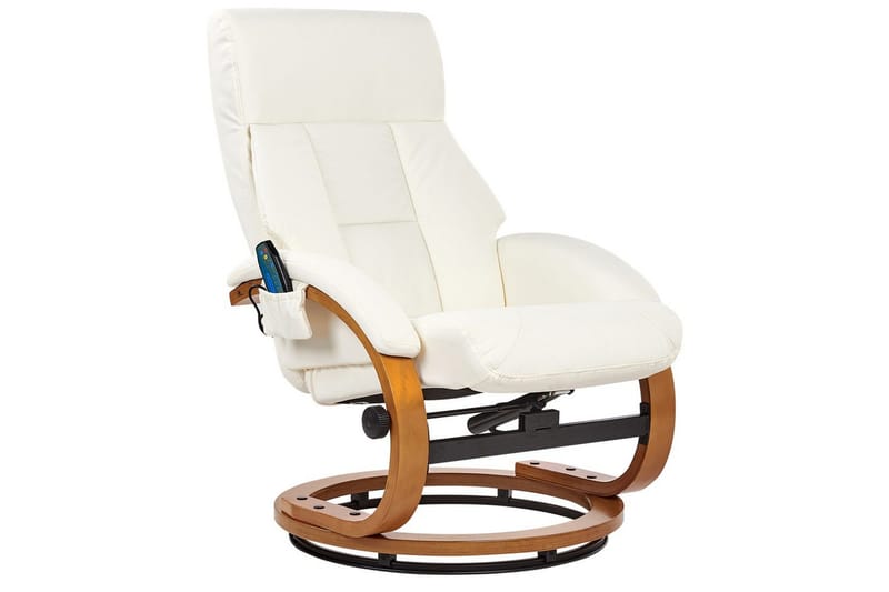 Massagestol Force - Vit, ljust trä - Möbler - Stolar & fåtöljer - Fåtölj - Massagestol & massagefåtölj