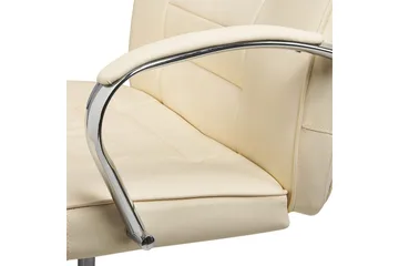 Massagestol Grandeur Beige/Silver - Beige/Silver - Möbler - Stolar & fåtöljer - Fåtölj - Skinnfåtölj & läderfåtölj