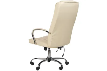 Massagestol Grandeur Beige/Silver - Beige/Silver - Möbler - Stolar & fåtöljer - Fåtölj - Skinnfåtölj & läderfåtölj
