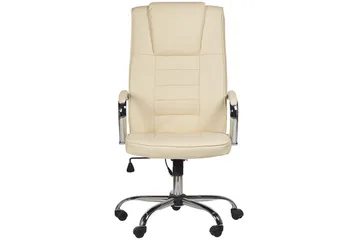 Massagestol Grandeur Beige/Silver - Beige/Silver - Möbler - Stolar & fåtöljer - Fåtölj - Skinnfåtölj & läderfåtölj