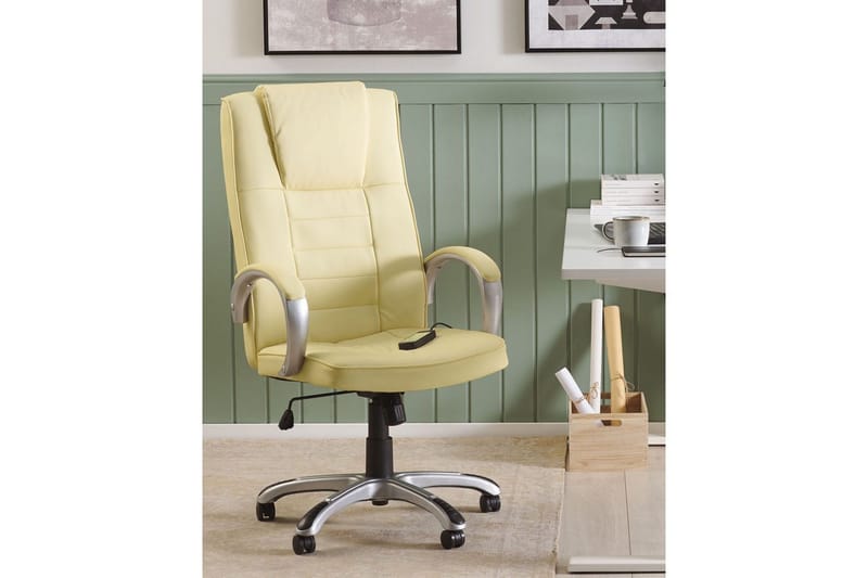 Massagestol Grandeur II Beige/Silver - Beige/Silver - Möbler - Stolar & fåtöljer - Fåtölj - Massagestol & massagefåtölj