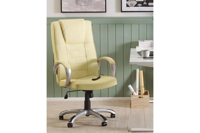 Massagestol Grandeur II Beige/Silver - Beige/Silver - Möbler - Stolar & fåtöljer - Fåtölj - Massagestol & massagefåtölj