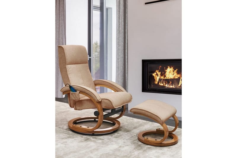 Massagestol Hero - Beige, ljust trä - Möbler - Stolar & fåtöljer - Fåtölj - Massagestol & massagefåtölj