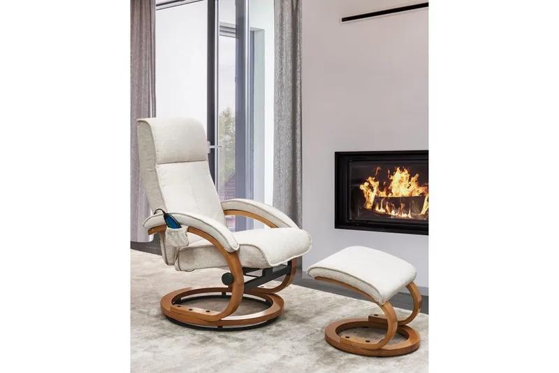 Massagestol Hero - Ljusbeige, ljust trä - Möbler - Stolar & fåtöljer - Fåtölj - Massagestol & massagefåtölj