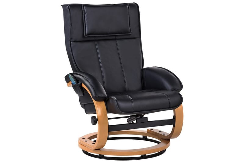 Massagestol Majestic - Svart, ljust trä - Möbler - Stolar & fåtöljer - Fåtölj - Massagestol & massagefåtölj