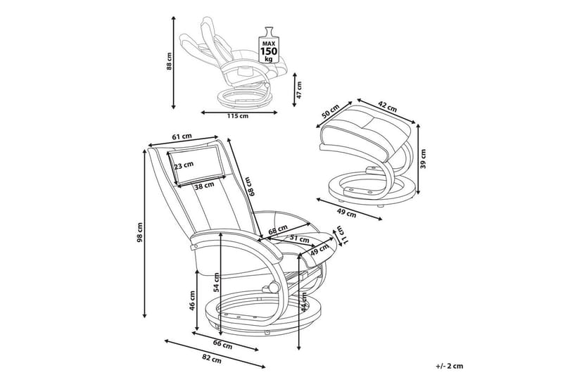 Massagestol Majestic - Svart, ljust trä - Möbler - Stolar & fåtöljer - Fåtölj - Massagestol & massagefåtölj