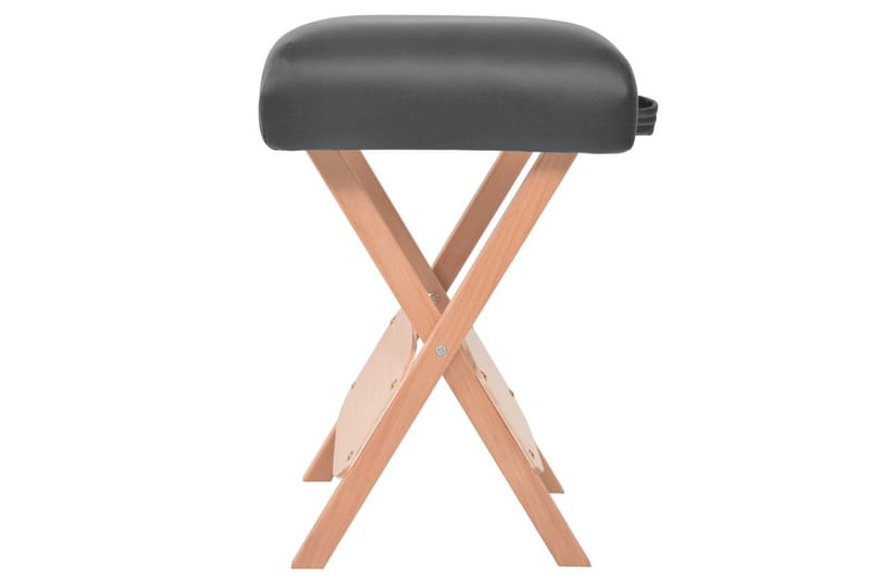 Hopfällbar massagepall med 12 cm tjock sits svart - Svart - Möbler - Stolar & fåtöljer - Fåtölj - Massagestol & massagefåtölj