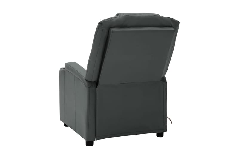 Massagefåtölj antracit konstläder - Grå - Möbler - Stolar & fåtöljer - Fåtölj - Massagestol & massagefåtölj