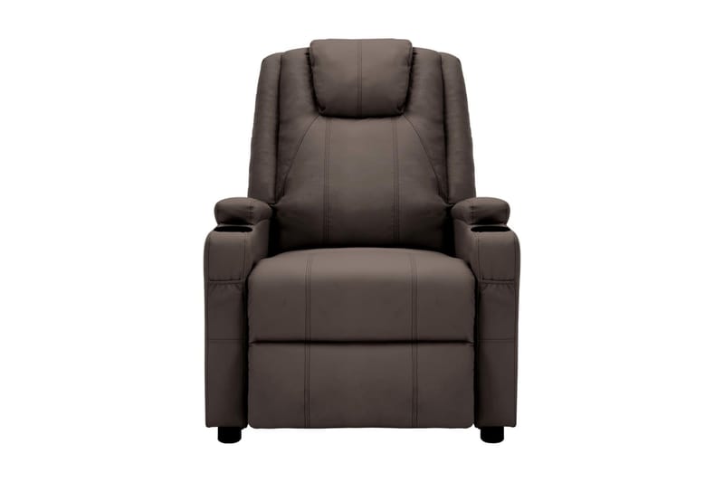 Massagefåtölj brun konstläder - Brun - Möbler - Stolar & fåtöljer - Fåtölj - Massagestol & massagefåtölj