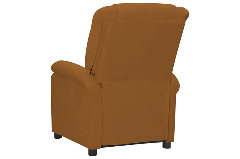 Massagefåtölj brun sammet - Brun - Möbler - Stolar & fåtöljer - Fåtölj - Massagestol & massagefåtölj
