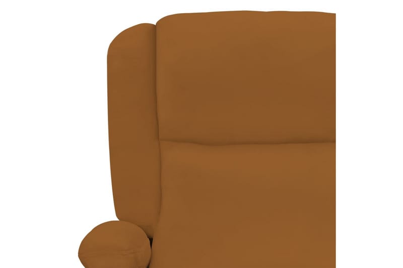 Massagefåtölj brun sammet - Brun - Möbler - Stolar & fåtöljer - Fåtölj - Massagestol & massagefåtölj
