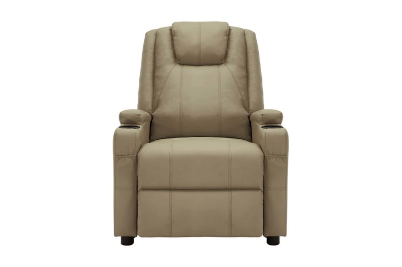 Massagefåtölj cappuccino konstläder - Brun - Möbler - Stolar & fåtöljer - Fåtölj - Massagestol & massagefåtölj