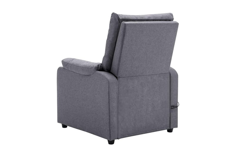 Massagefåtölj ljusgrå tyg - Grå - Möbler - Stolar & fåtöljer - Fåtölj - Massagestol & massagefåtölj
