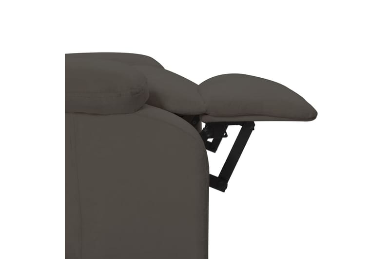 Massagefåtölj mörkgrå sammet - Mörkgrå - Möbler - Stolar & fåtöljer - Fåtölj - Massagestol & massagefåtölj