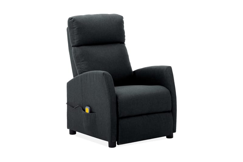 Massagefåtölj mörkgrå tyg - Grå - Möbler - Stolar & fåtöljer - Fåtölj - Massagestol & massagefåtölj