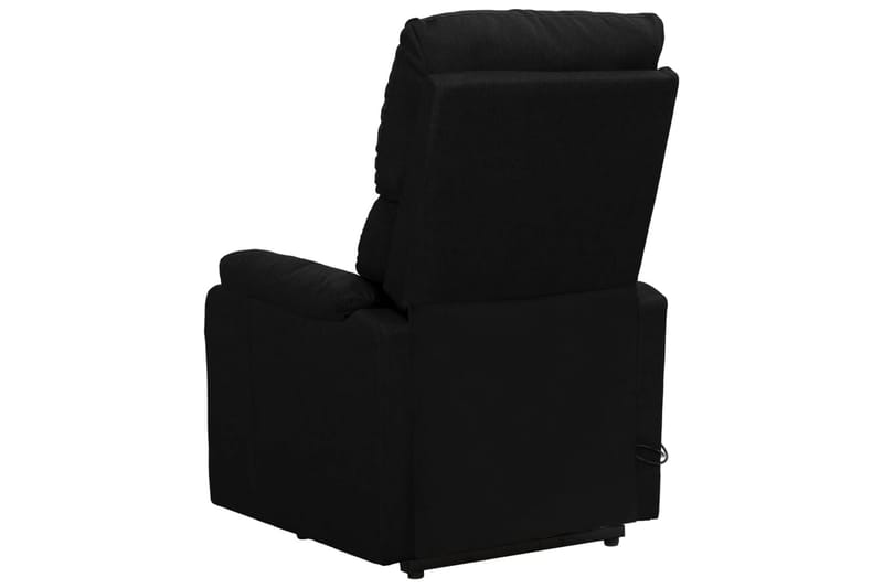 Massagefåtölj med uppresningshjälp svart tyg - Svart - Möbler - Stolar & fåtöljer - Fåtölj - Massagestol & massagefåtölj
