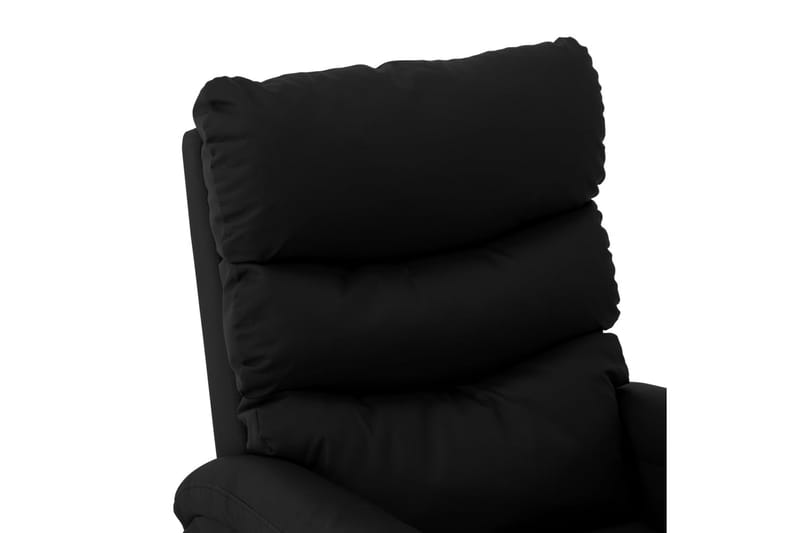 Massagefåtölj svart konstläder - Svart - Möbler - Stolar & fåtöljer - Fåtölj - Massagestol & massagefåtölj